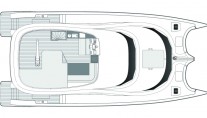 Catamaran EWHALA -  Flybridge Layout